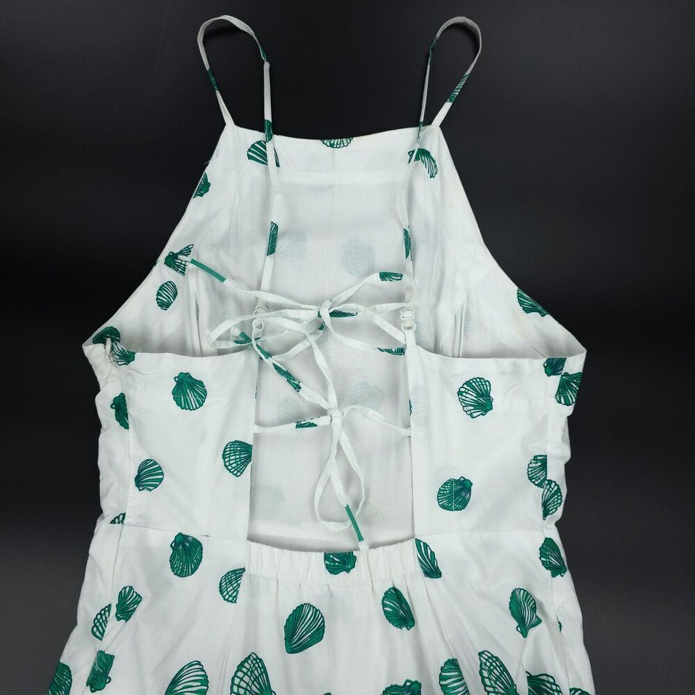 ANTHROPOLOGIE Maeve Halter Tiered Maxi Dress Shell Coconut Girl Mermaid Boho - Picture 8 of 15